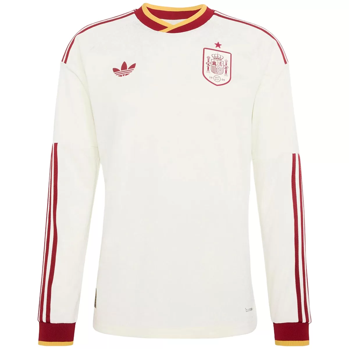 Spain Long Sleeve Away Soccer Jersey 20/26 - gojersey