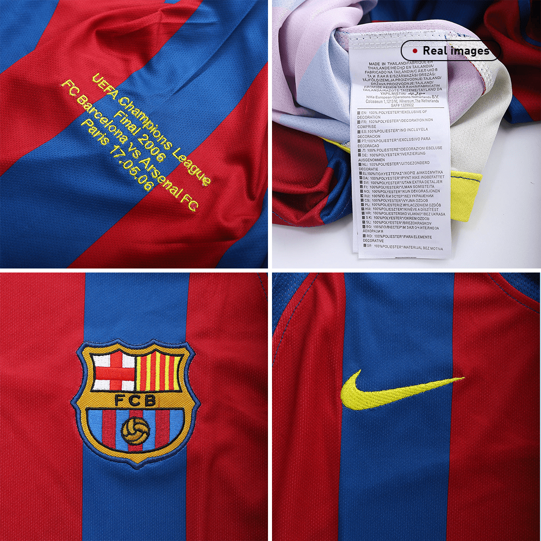 Barcelona Home Jersey Retro 2005/06  - UCL Final - gojersey