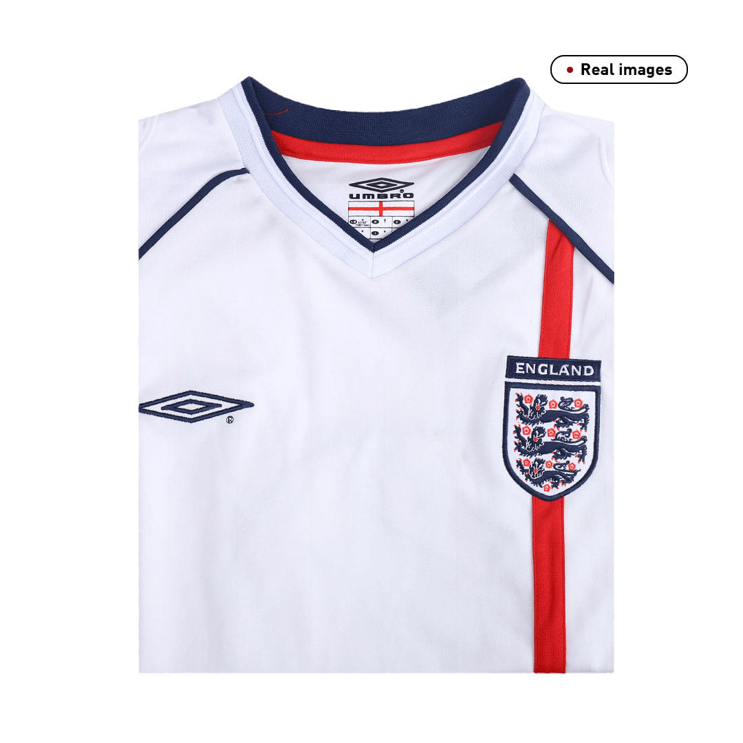 England BECKHAM #7 Home Soccer Jersey Retro 2002 - gojersey