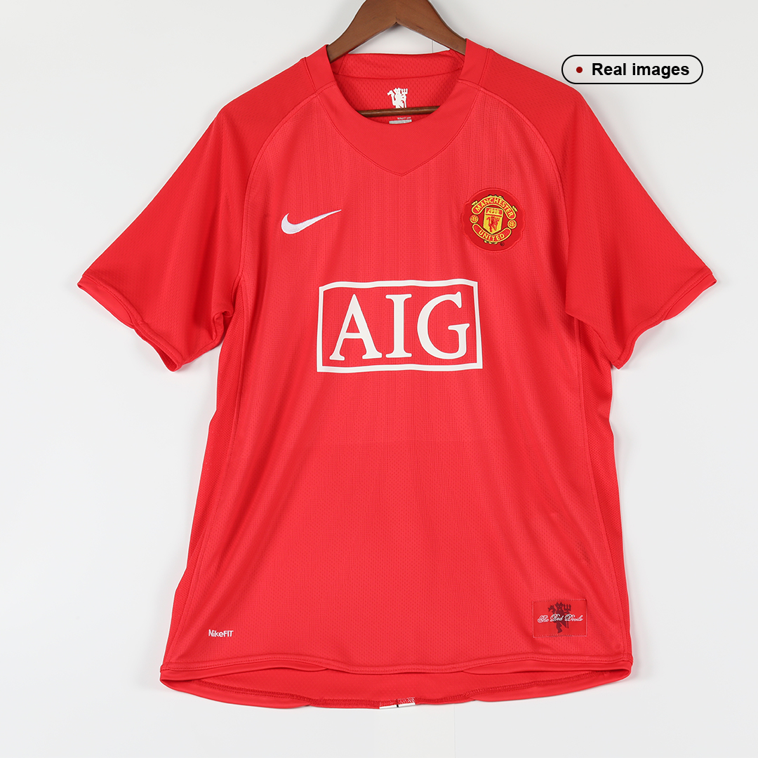 Manchester United Home Jersey Retro 2007/08 - gojersey