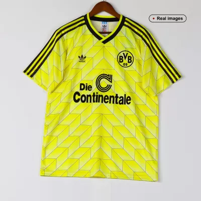 Dortmund Home Soccer Jersey Retro 1988 - gojersey