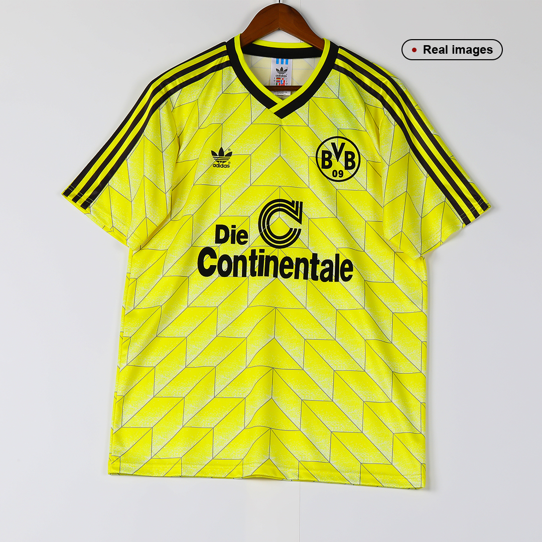 Dortmund Home Soccer Jersey Retro 1988 - gojersey