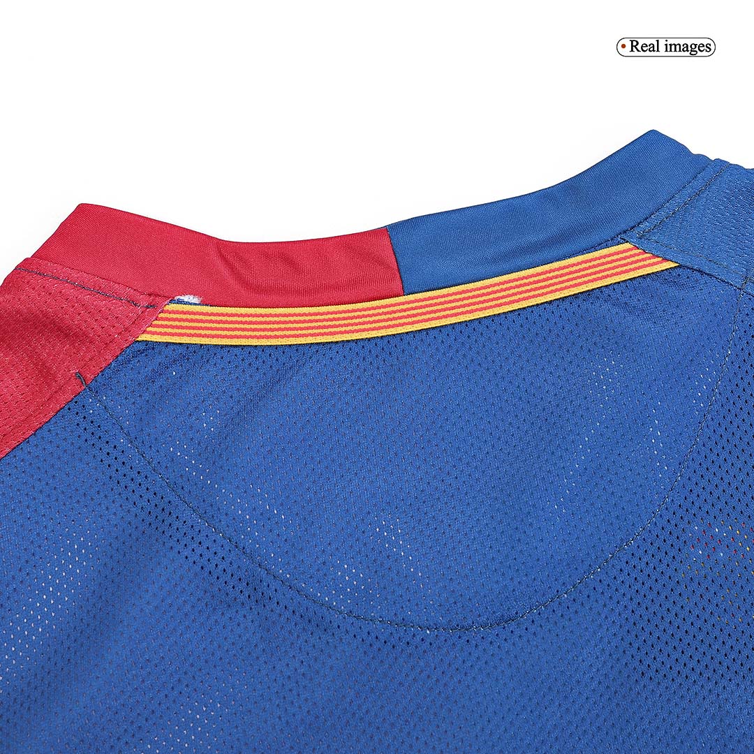 Barcelona XAVI #6 Home Soccer Jersey Retro 2008/09 - Long Sleeve (UCL Final) - gojersey