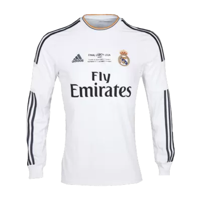 Real Madrid Home Jersey Retro 2013/14 - Long Sleeve - UCL Final - gojersey