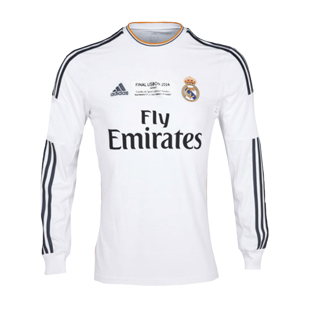 Real Madrid Home Jersey Retro 2013/14 - Long Sleeve - UCL Final - gojersey