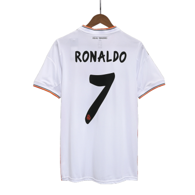 Real Madrid RONALDO #7 Home Jersey Retro 2013/14 - gojersey