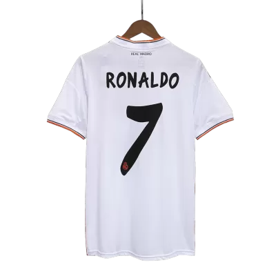 Real Madrid RONALDO #7 Home Jersey Retro 2013/14 - gojersey