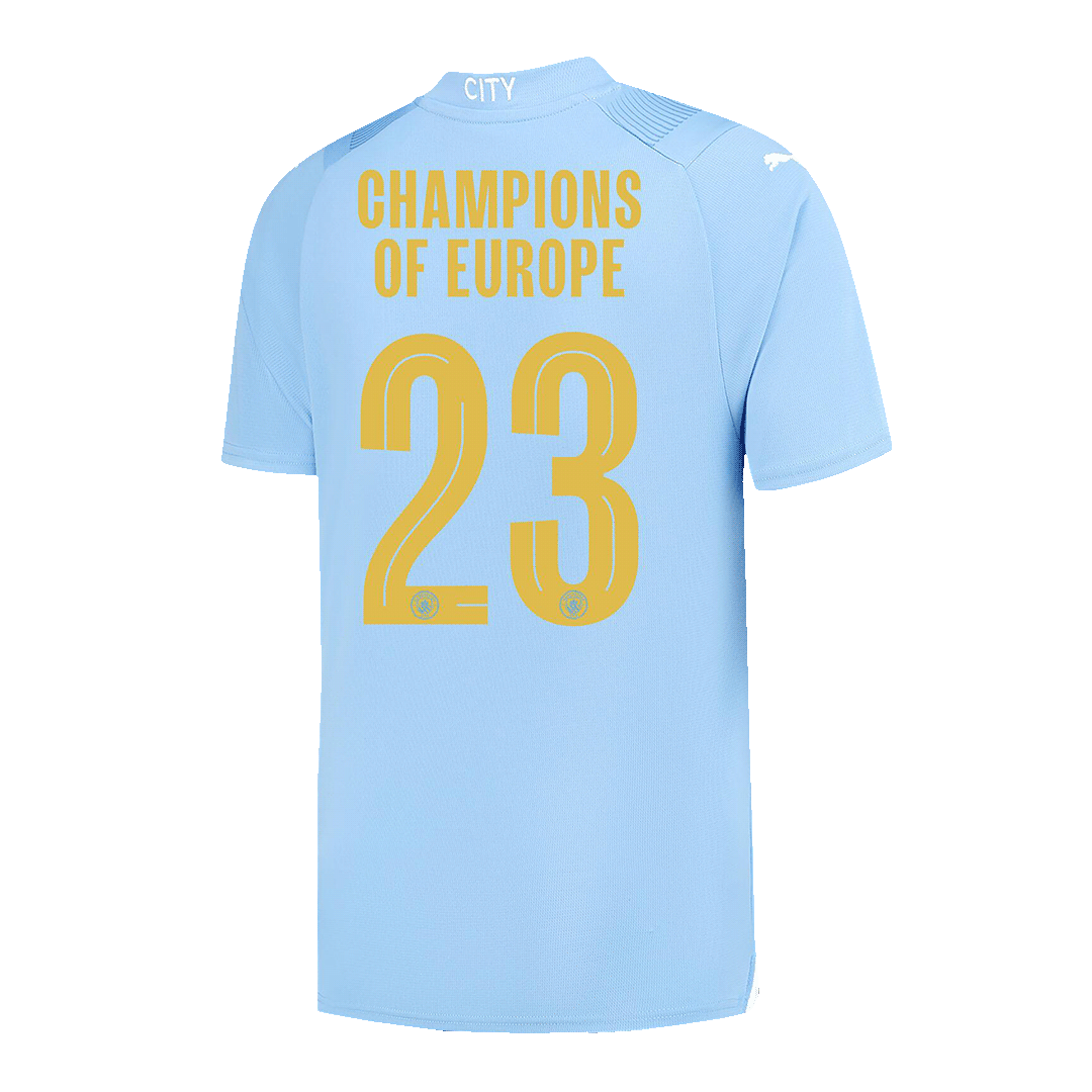 CHAMPIONS OF EUROPE #23 Manchester City Home Jersey 2023/24 - gojersey
