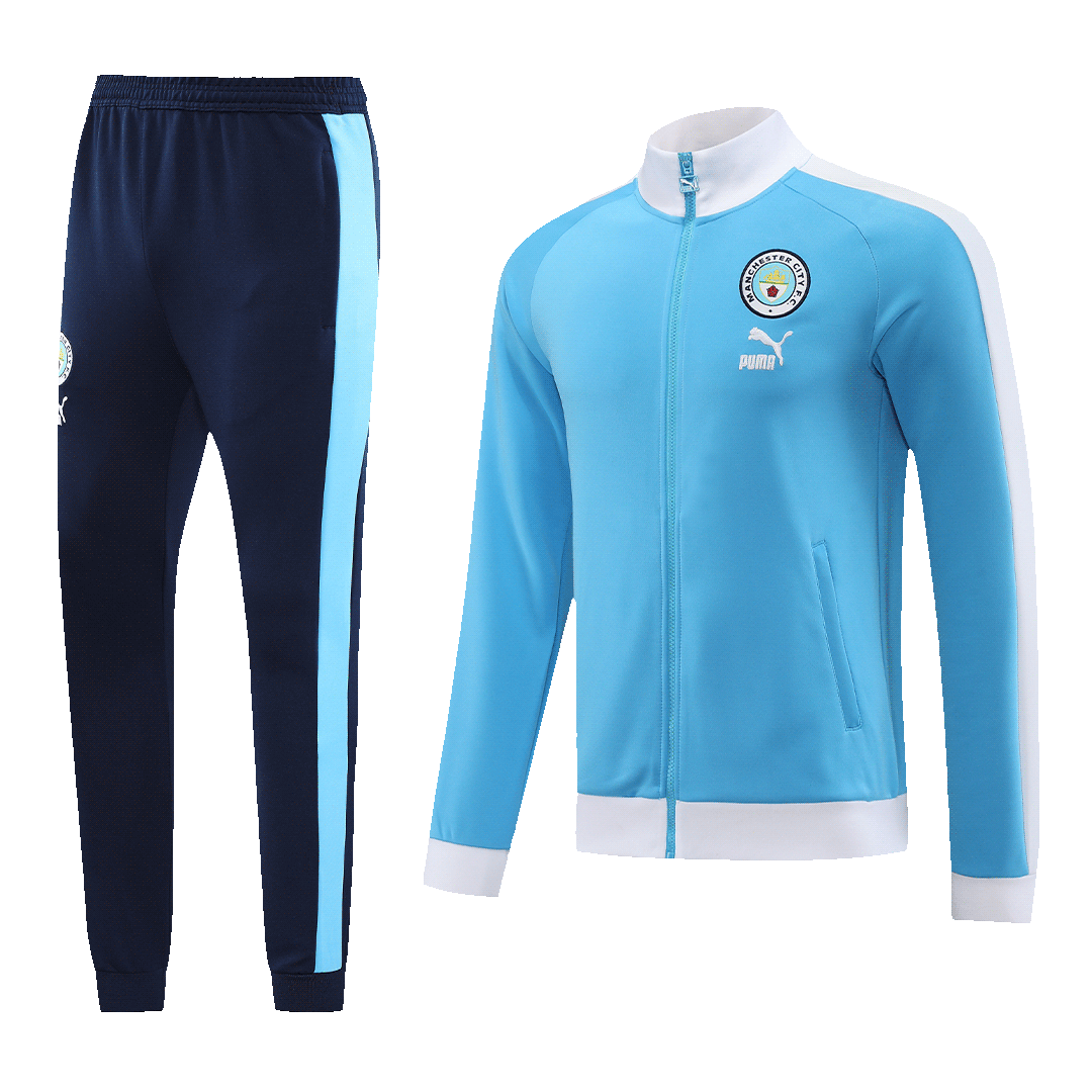 Manchester City Training Kit 2023/24 - Blue (Jacket+Pants) - gojersey