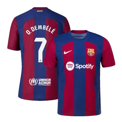 Barcelona O.DEMBÉLÉ #7 Home Jersey Authentic 2023/24 - gojersey