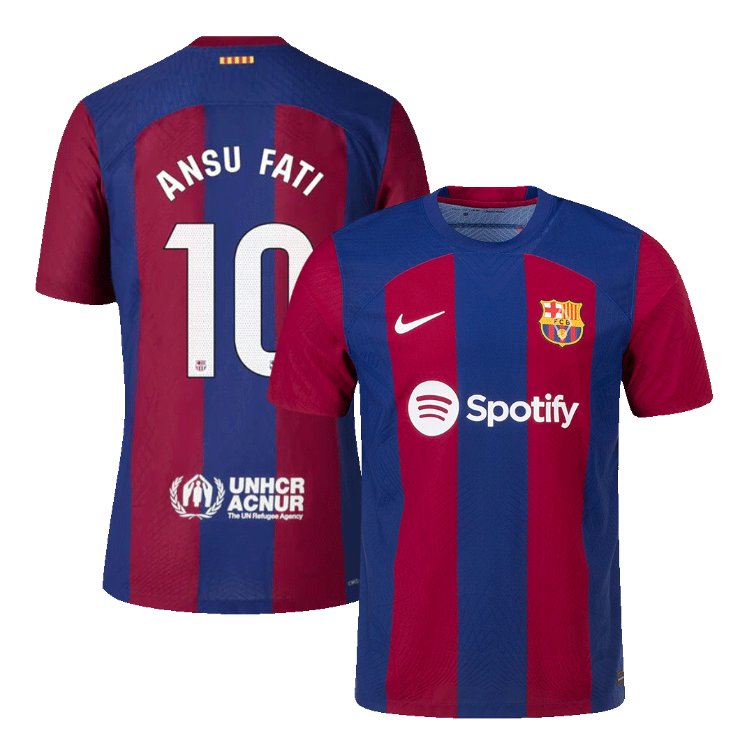 Barcelona ANSU FATI #10 Home Jersey Authentic 2023/24 - gojersey