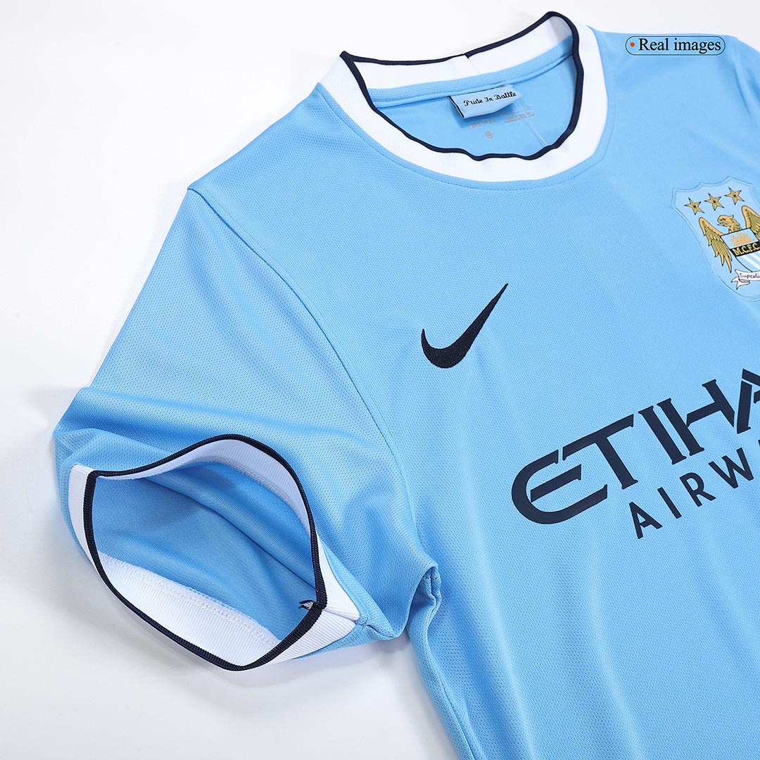 Manchester City Home Jersey Retro 2013/14 - gojersey