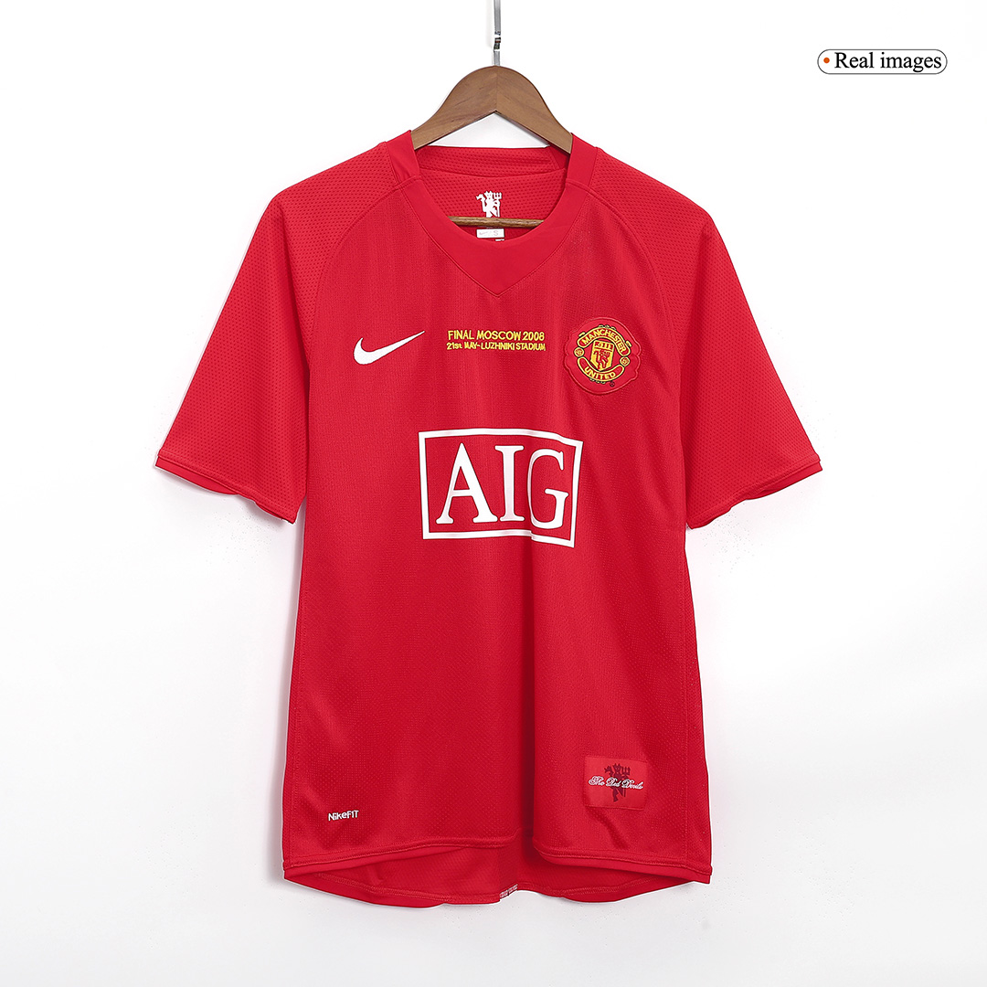 Manchester United Classic Soccer Jerseys Home 2007/08 - UCL Final - gojersey