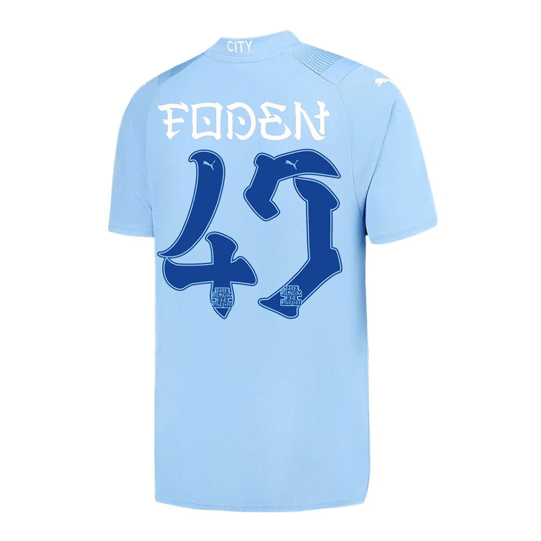 Manchester City FODEN #47 Japanese Tour Printing Home Jersey 2023/24 - gojersey