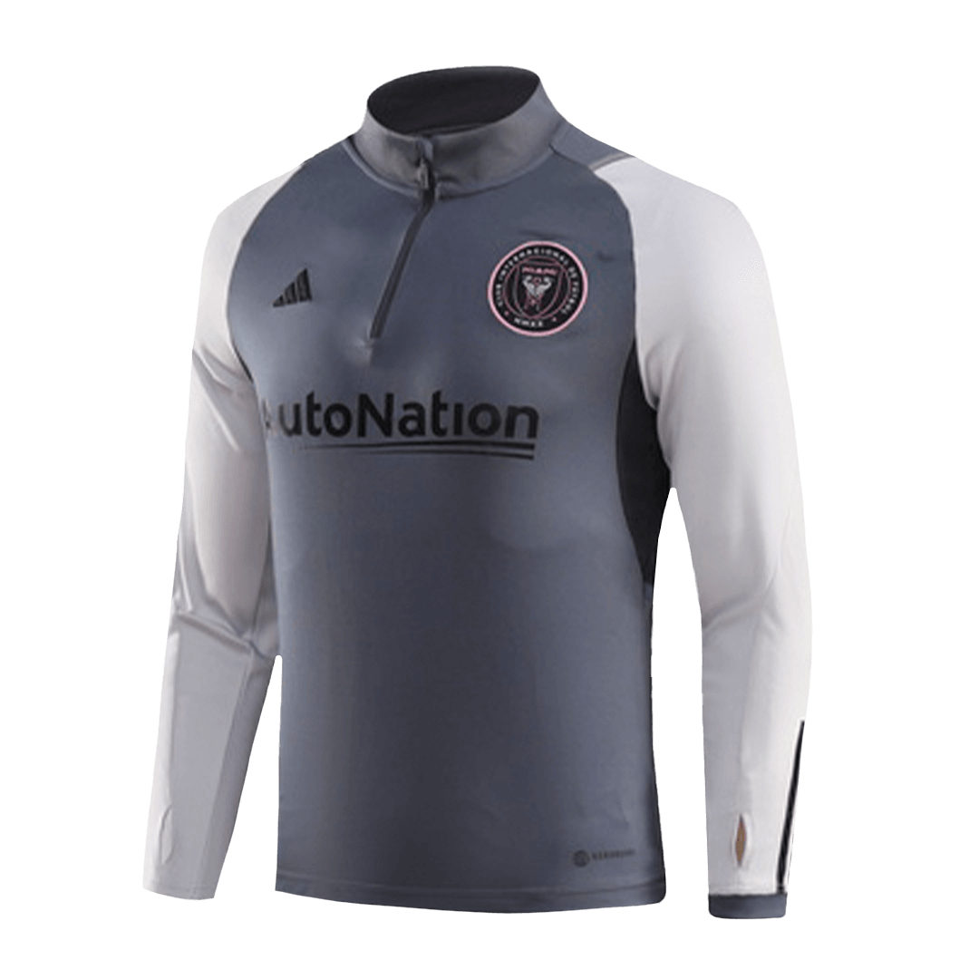 Inter Miami CF Sweatshirt Kit 2023/24 - Gray (Top+Pants) - gojersey