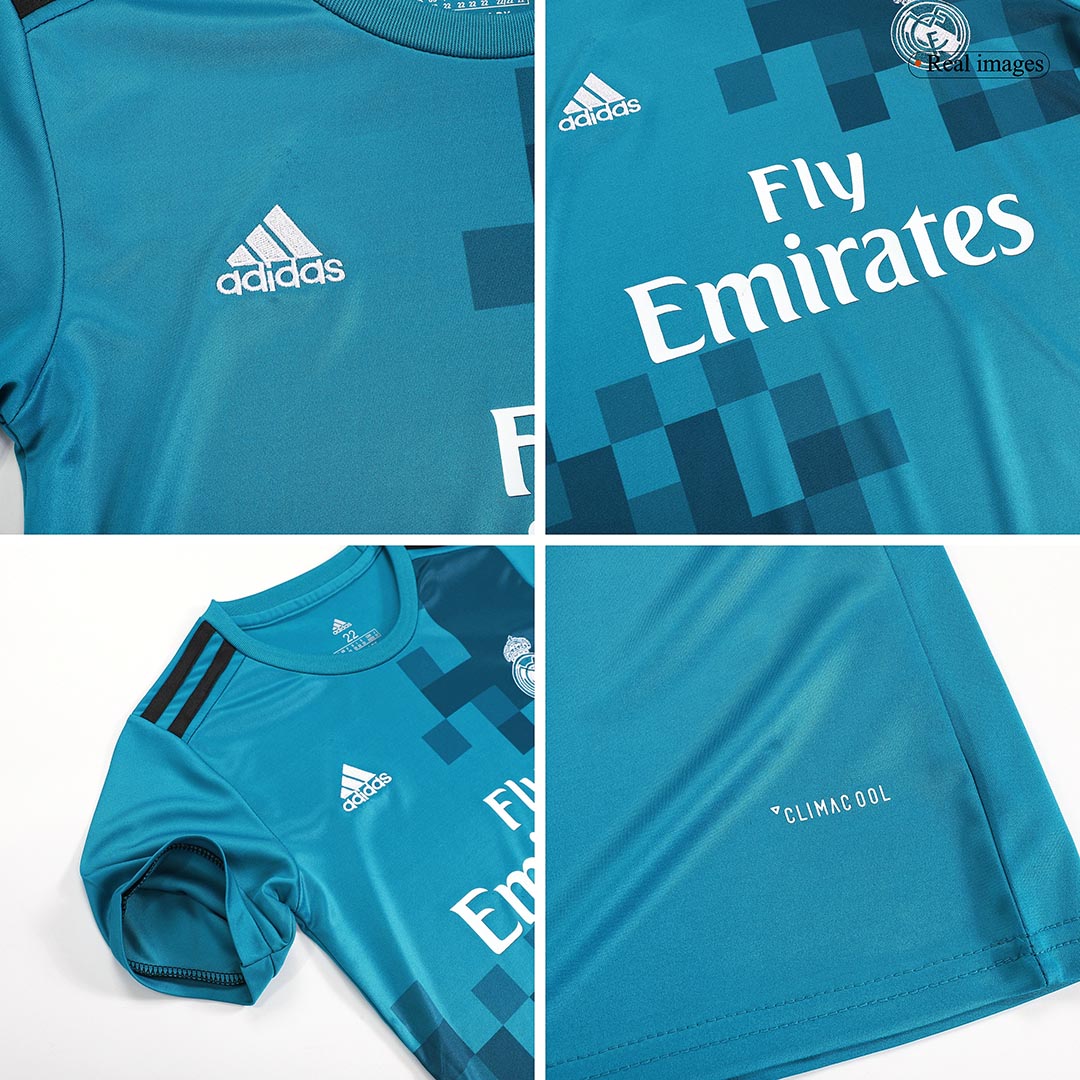 Real Madrid Third Away Jersey Kit 2017/18 Kids(Jersey+Shorts) - gojersey