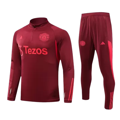 Manchester United Sweatshirt Kit 2023/24 - Red (Top+Pants) - gojersey