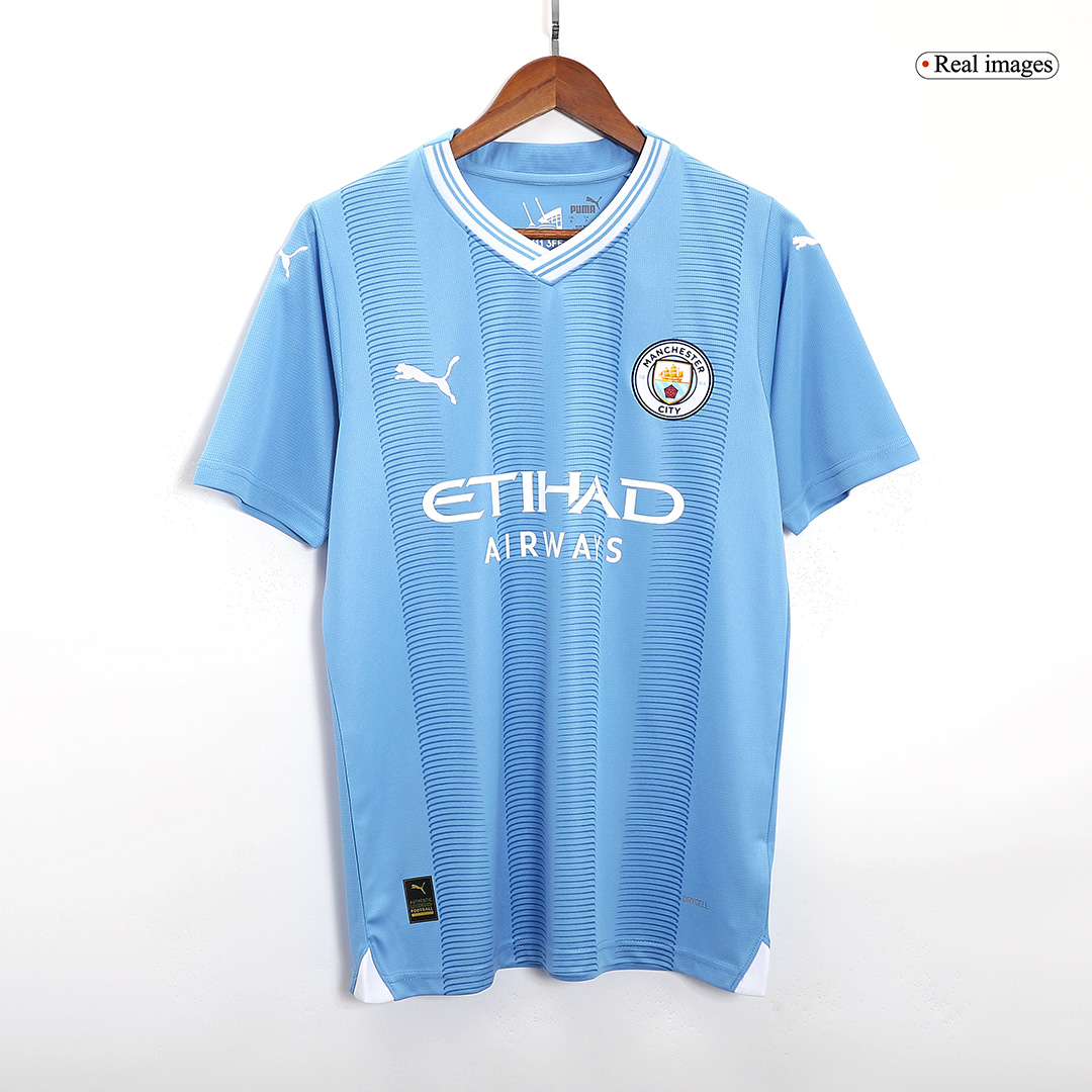Manchester City CHAMPIONS #23 Home Jersey 2023/24 - gojersey