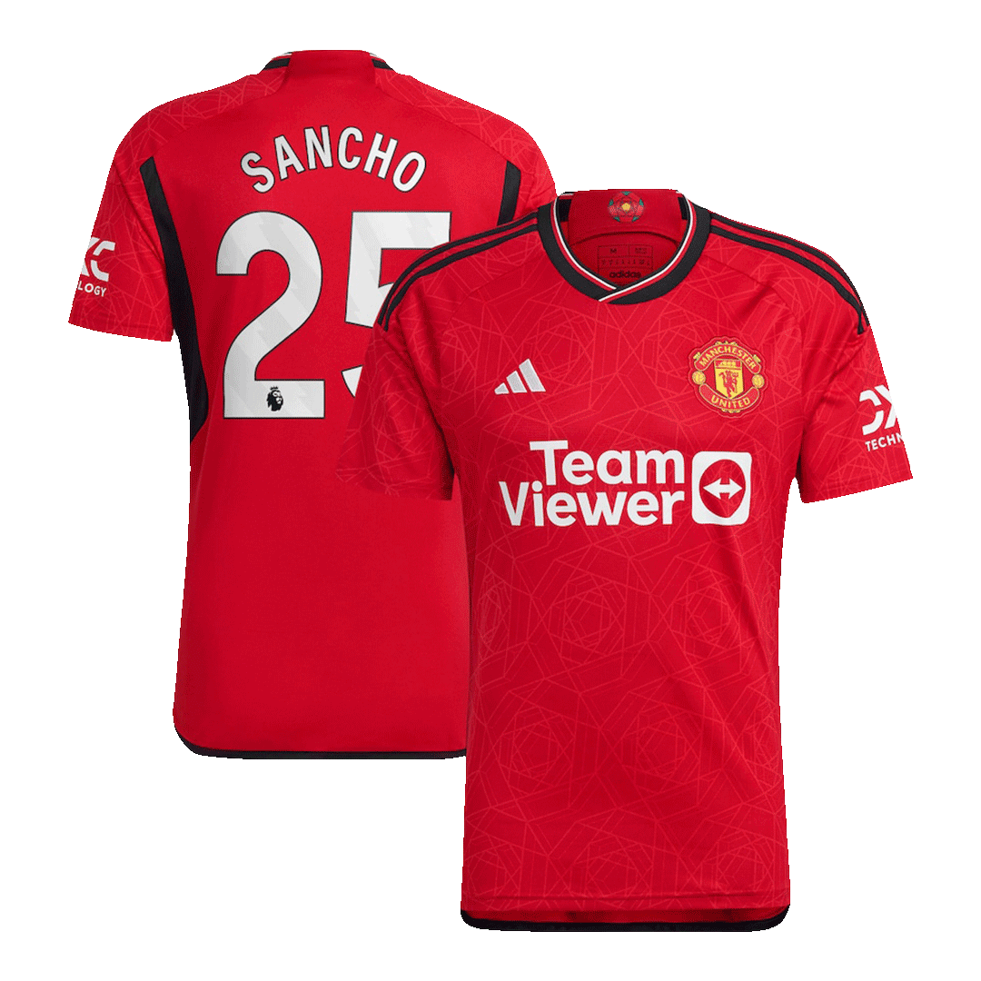 Manchester United SANCHO #25 Home Jersey 2023/24 - gojersey