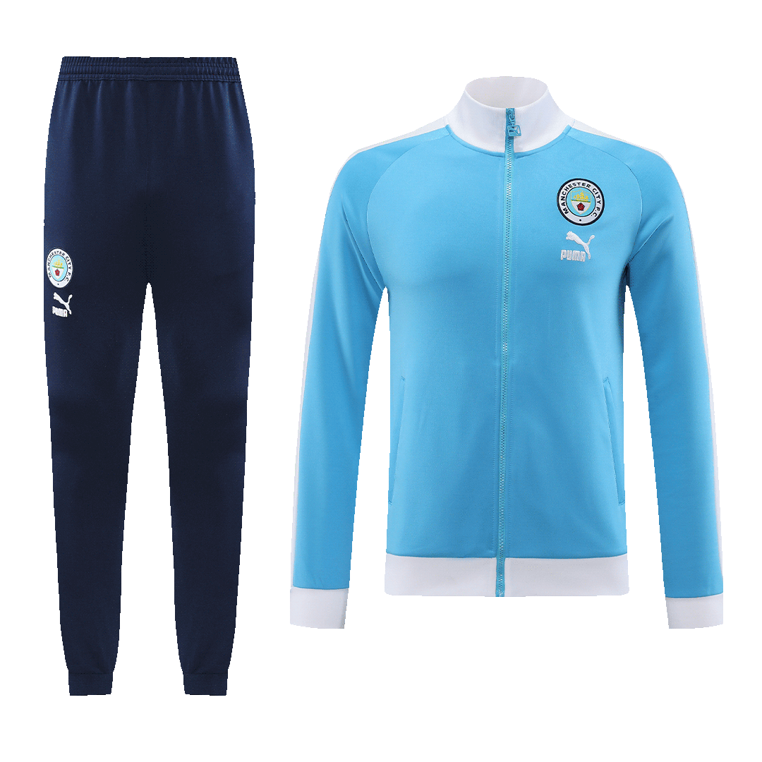 Manchester City Training Kit 2023/24 - Blue (Jacket+Pants) - gojersey
