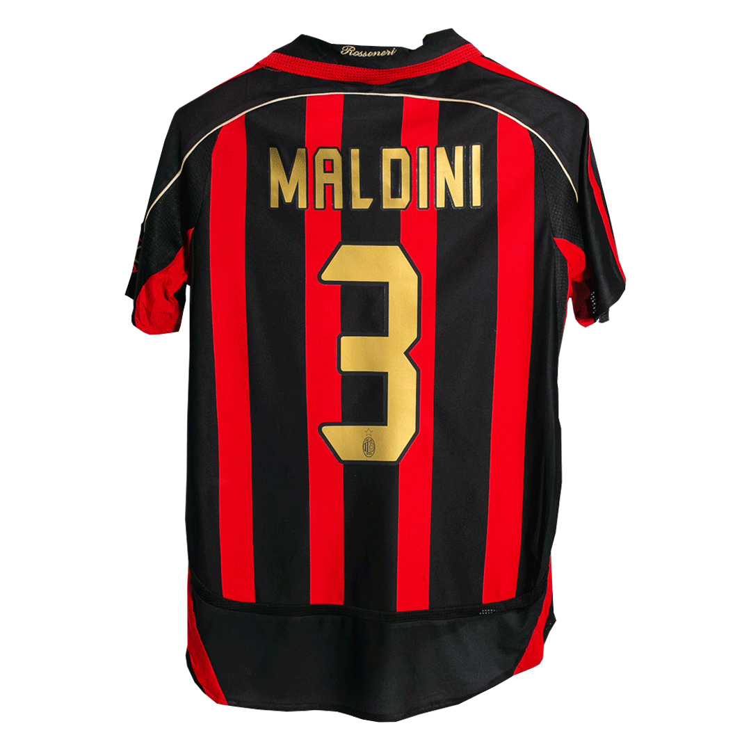 AC Milan MALDINI #3 Home Jersey Retro 2006/07 - gojersey