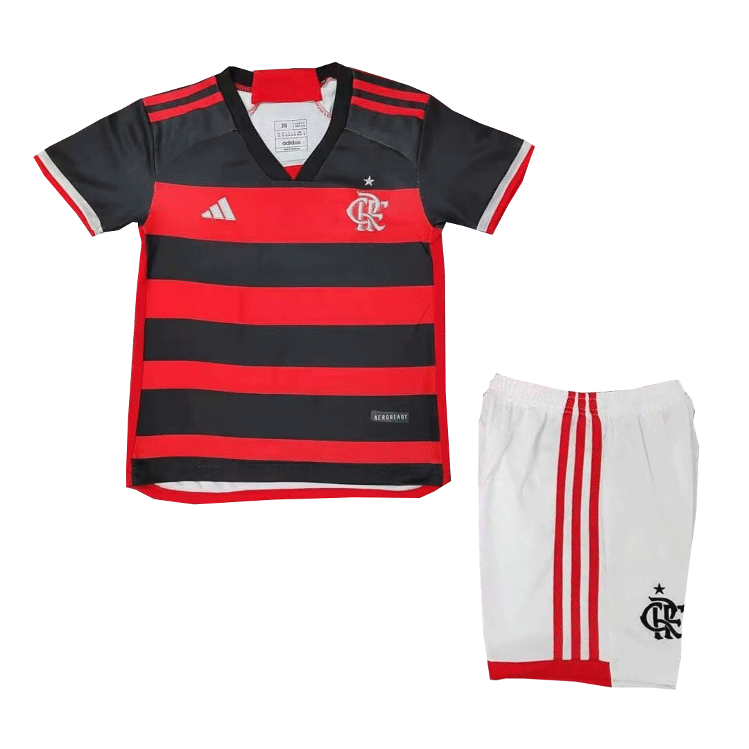 CR Flamengo Home Jersey Kit Kids(Jersey+Shorts) - gojersey