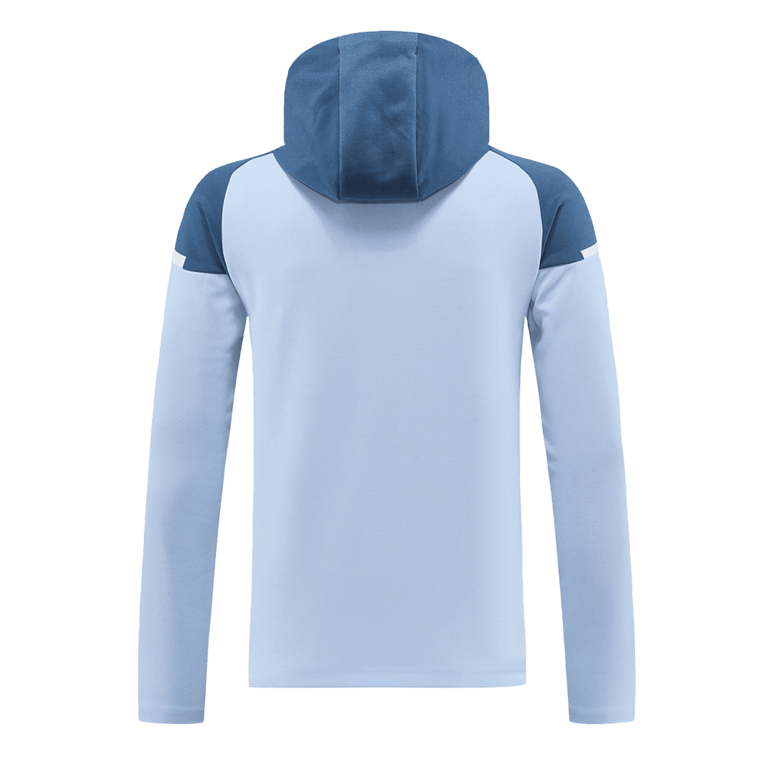 Manchester City Hoodie Training Kit - Blue - gojersey