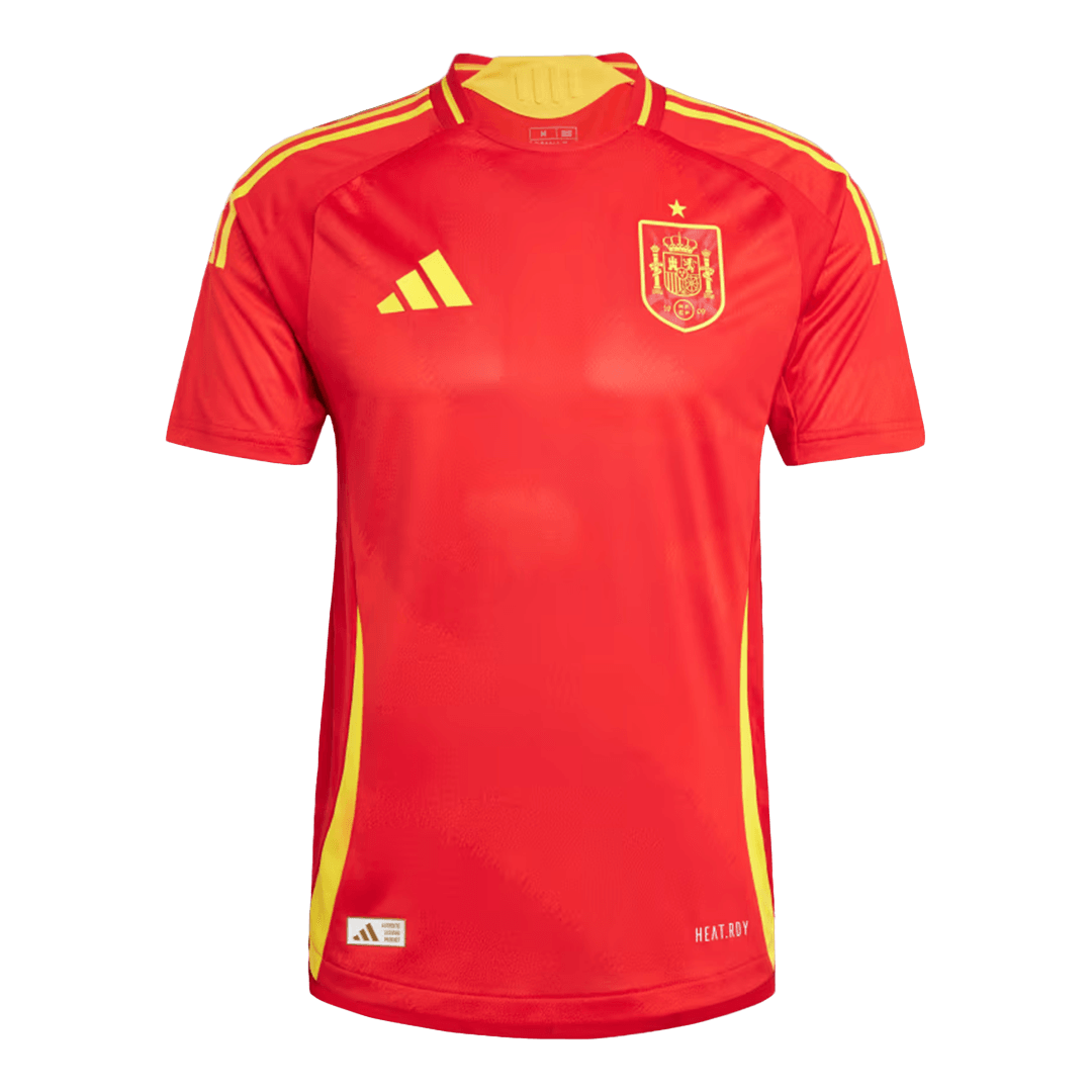 Spain Home Jersey Authentic EURO - gojersey