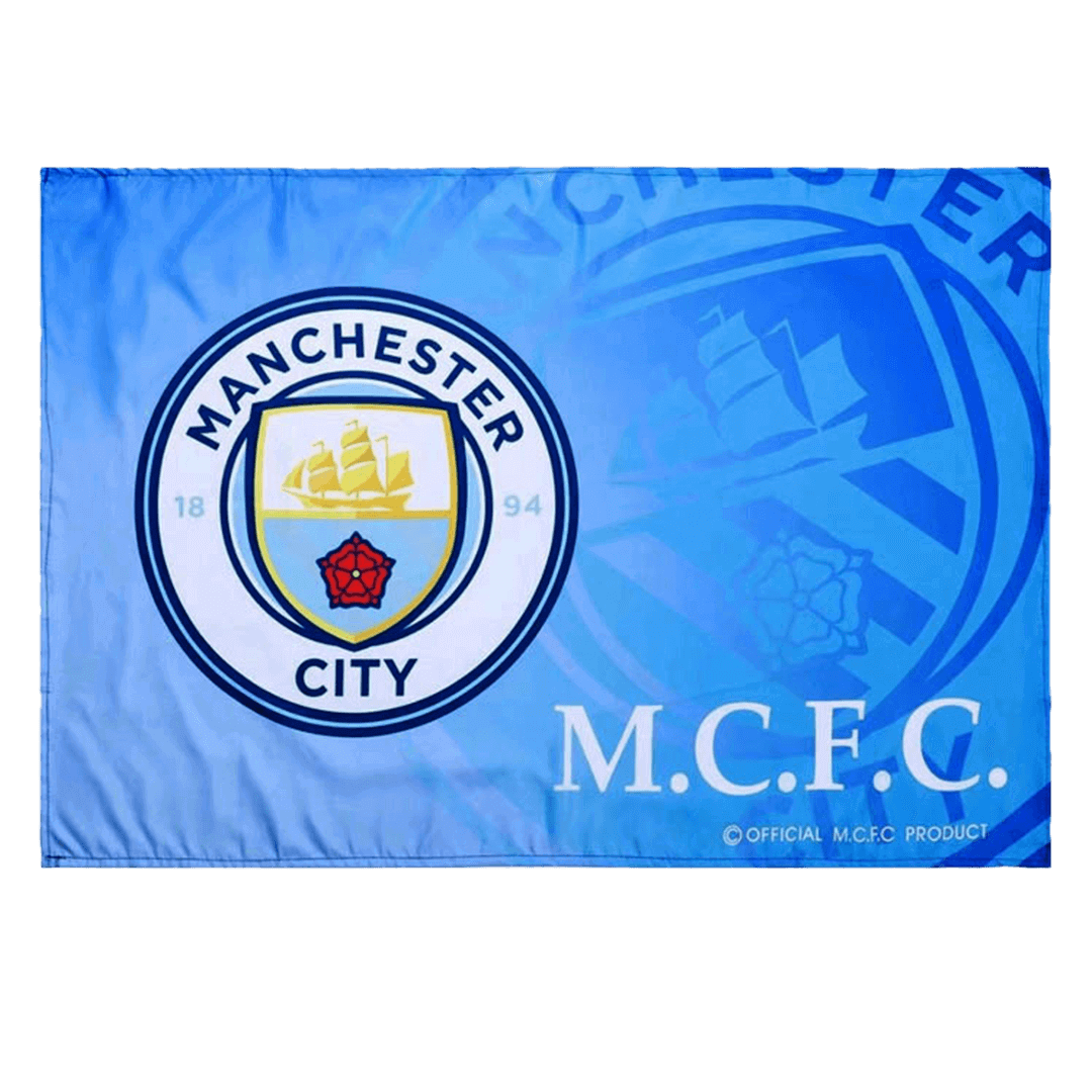 Manchester City Team Flag Blue - gojersey