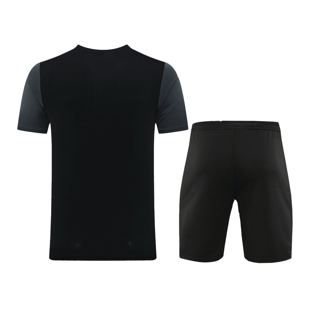 NK-ND03 Customize Team Jersey Kit(Shirt+Short) Black&Gray - gojersey