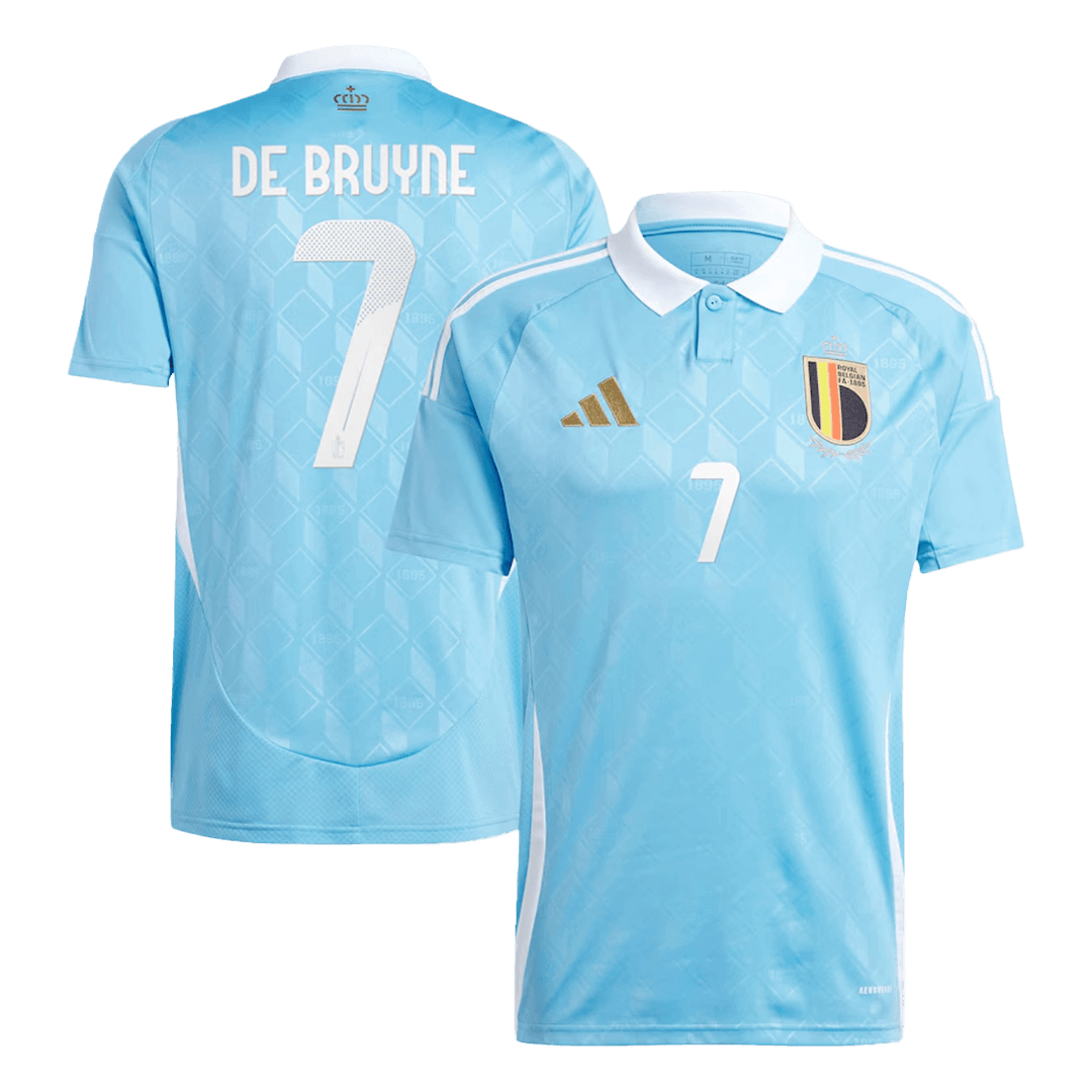 Belgium DE BRUYNE #7 Away Jersey EURO - gojersey