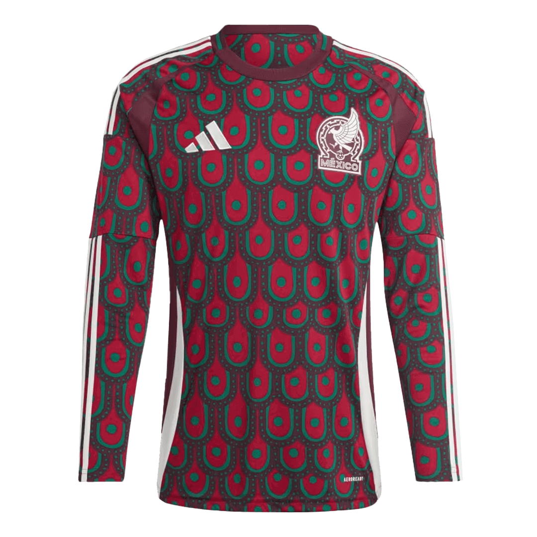 Mexico Long Sleeve Home Jersey Copa America - gojersey