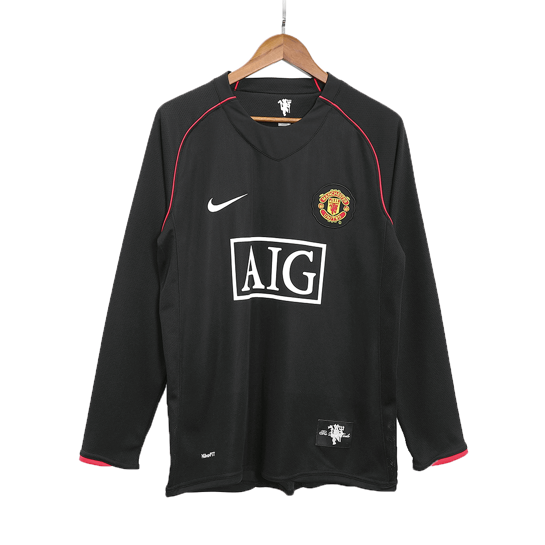Manchester United Away Jersey Retro 2007/08 - Long Sleeve - gojersey