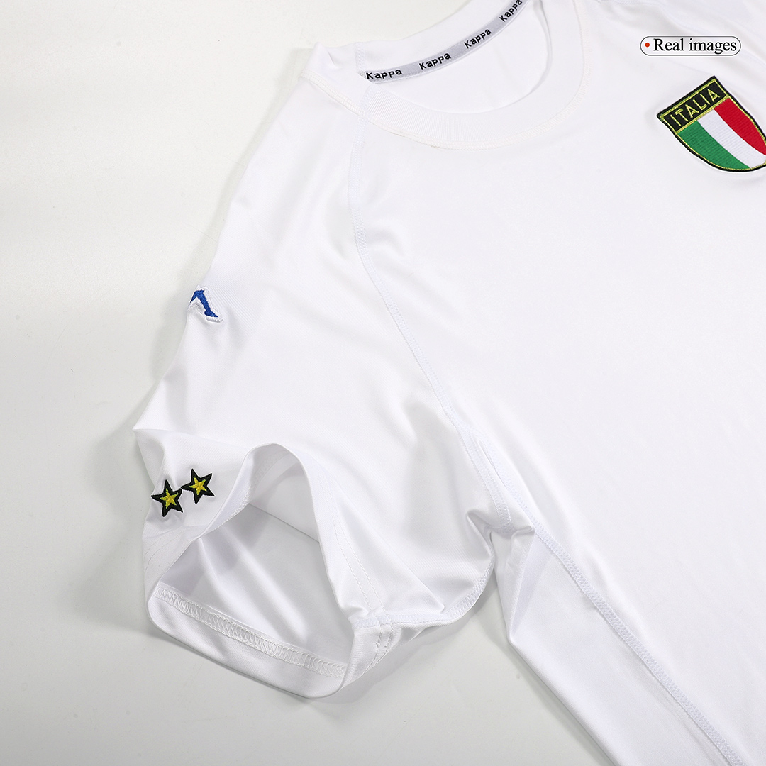 Italy Away Soccer Jersey Retro 2002 - gojersey