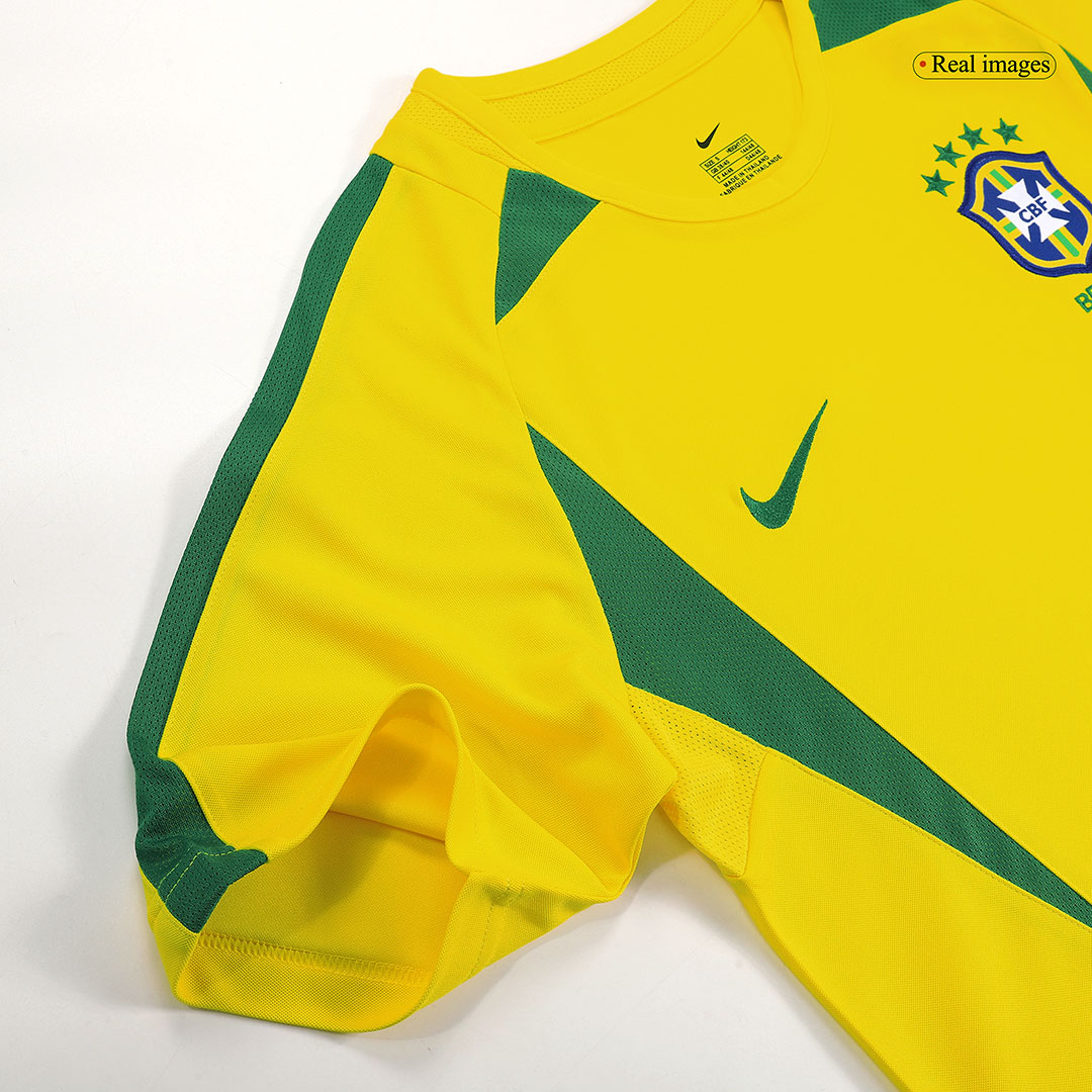 Brazil RONALDINHO #11 Home Soccer Jersey Retro 2002/03 - gojersey