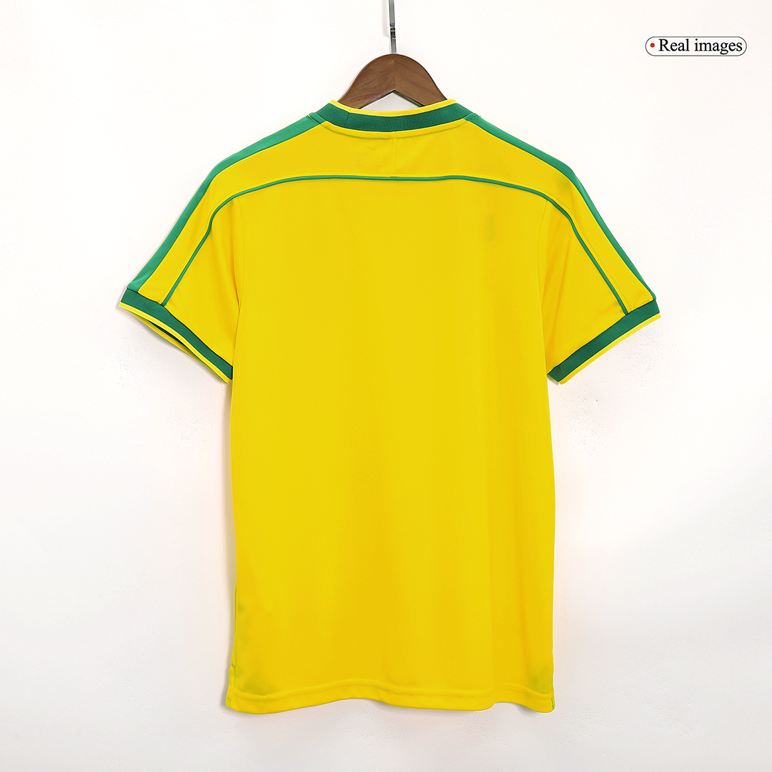 Brazil Home Jersey Retro 1998 - gojersey