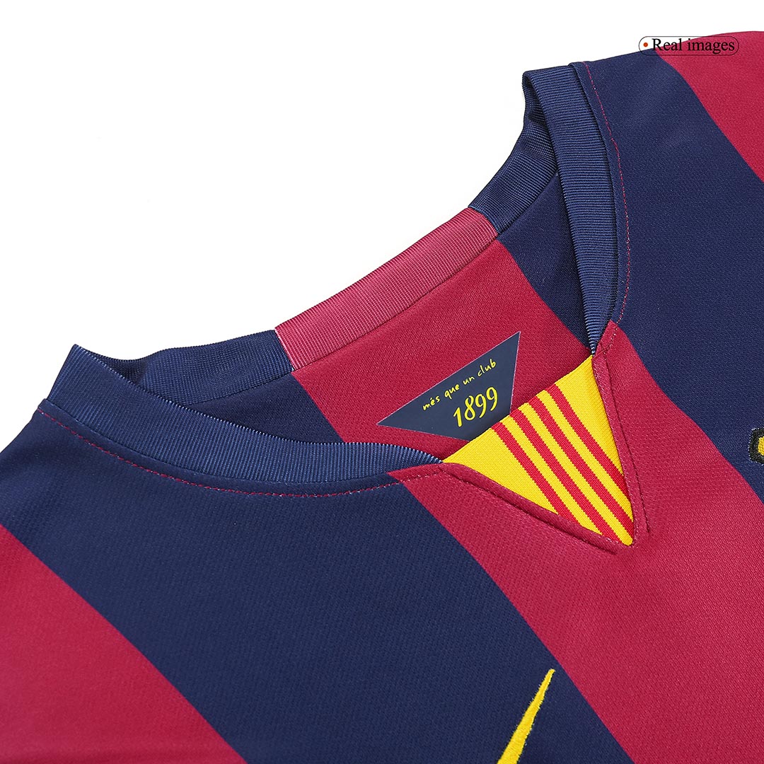 Barcelona SUÁREZ #9 Home Soccer Jersey Retro 2014/15 - gojersey