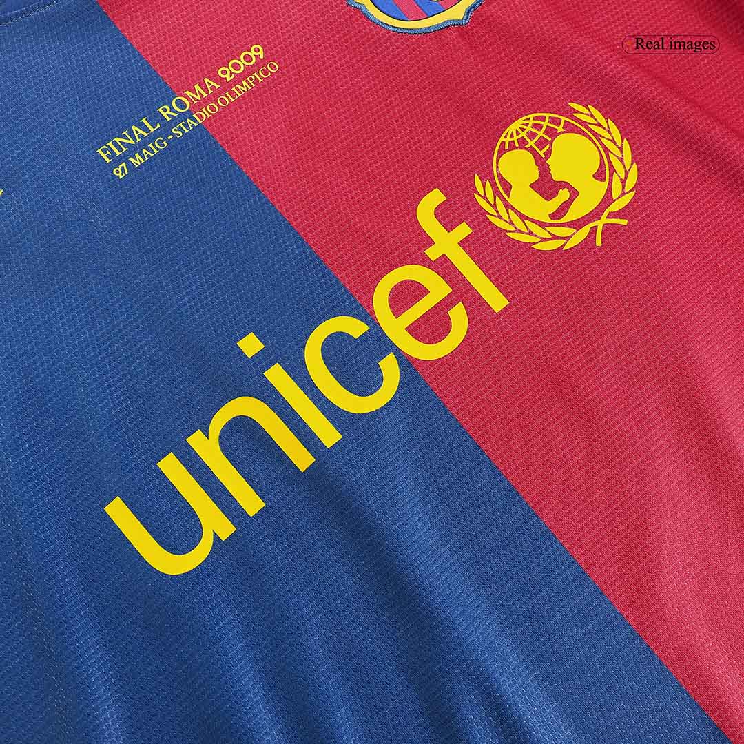 Barcelona MESSI #10 Retro Football Jerseys Home 2008/09 - UCL - gojersey