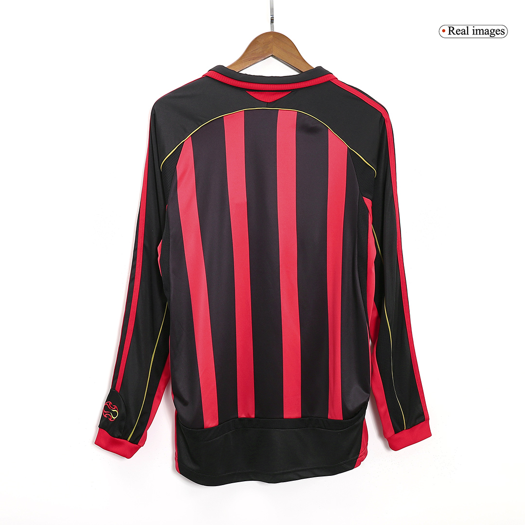 AC Milan Home Jersey Retro 2006/07 - Long Sleeve - gojersey