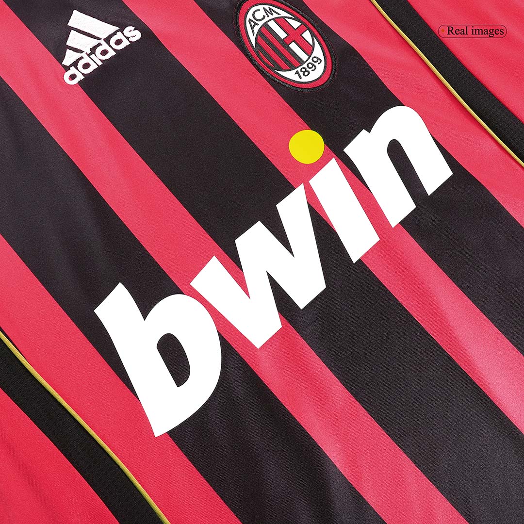 AC Milan RONALDO #99 Long Sleeve Home Soccer Jersey Retro 2006/07 - gojersey