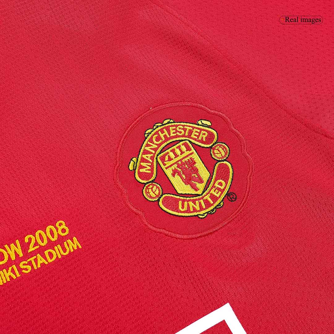 Manchester United Home Jersey Retro 2007/08 - Long Sleeve - UCL Final - gojersey