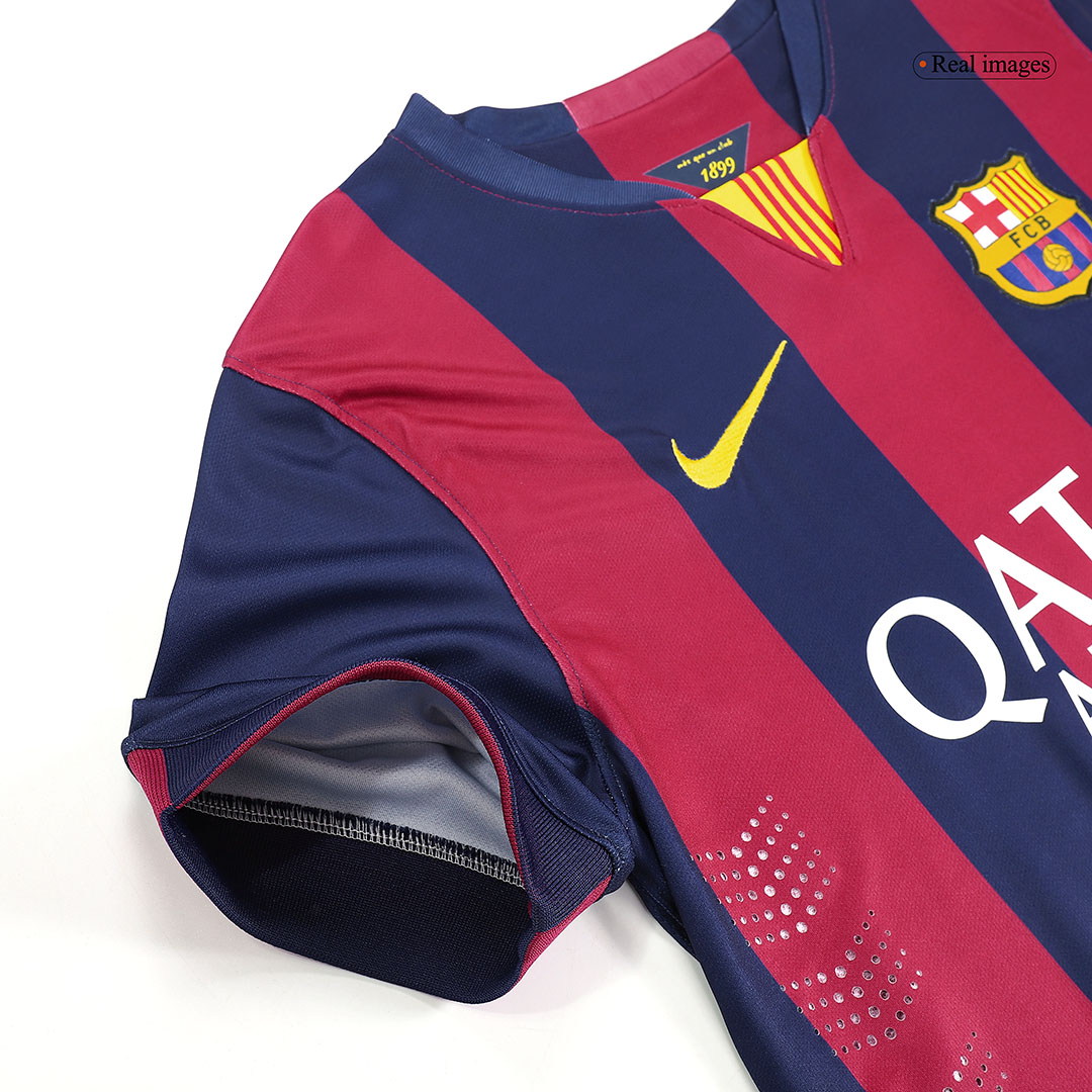 Barcelona SUÁREZ #9 Home Soccer Jersey Retro 2014/15 - gojersey