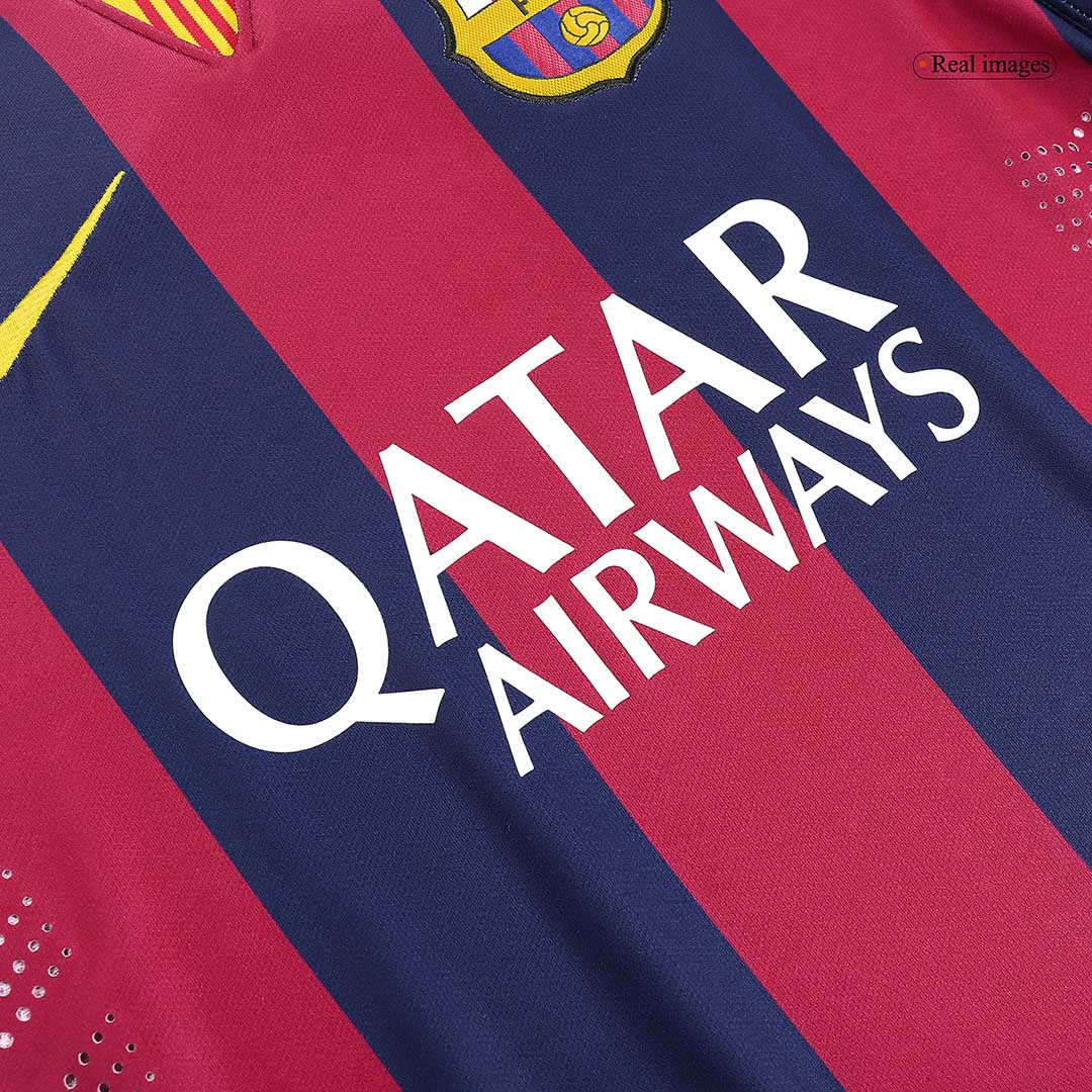 Barcelona SUÁREZ #9 Home Soccer Jersey Retro 2014/15 - gojersey