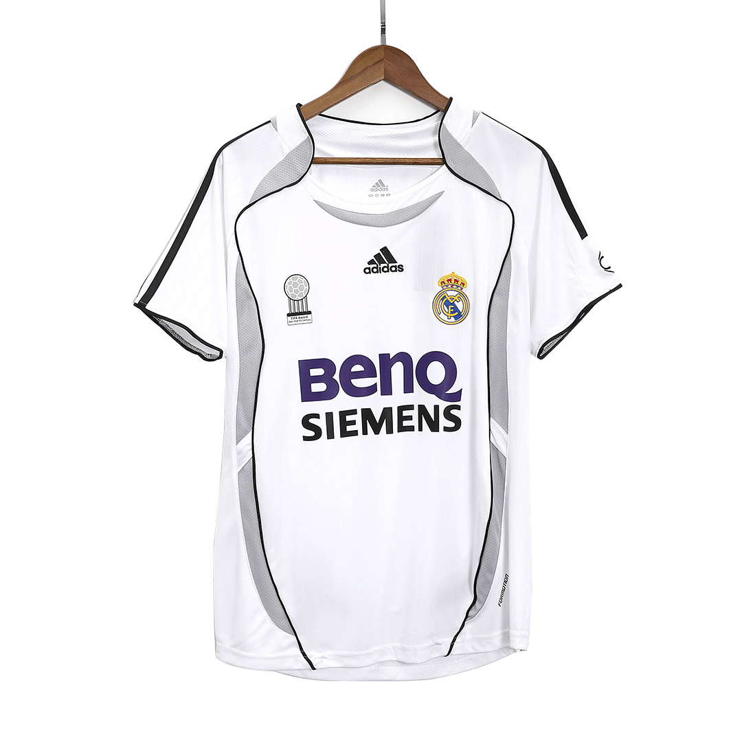 Real Madrid SERGIO RAMOS #4 Home Soccer Jersey Retro 2006/07 - gojersey