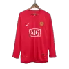 Manchester United SCHOLES #18 Home Soccer Jersey Retro 2007/08 - Long Sleeve - gojersey