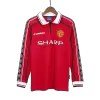 Manchester United Retro Football Jerseys Home 1998/99 - Long Sleeve - gojersey