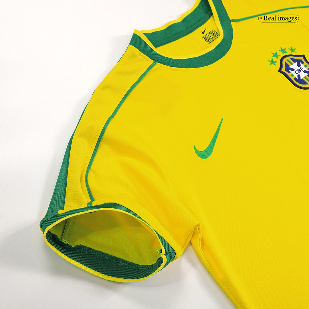 Brazil CAFU #2 Home Soccer Jersey Retro 1998 - gojersey