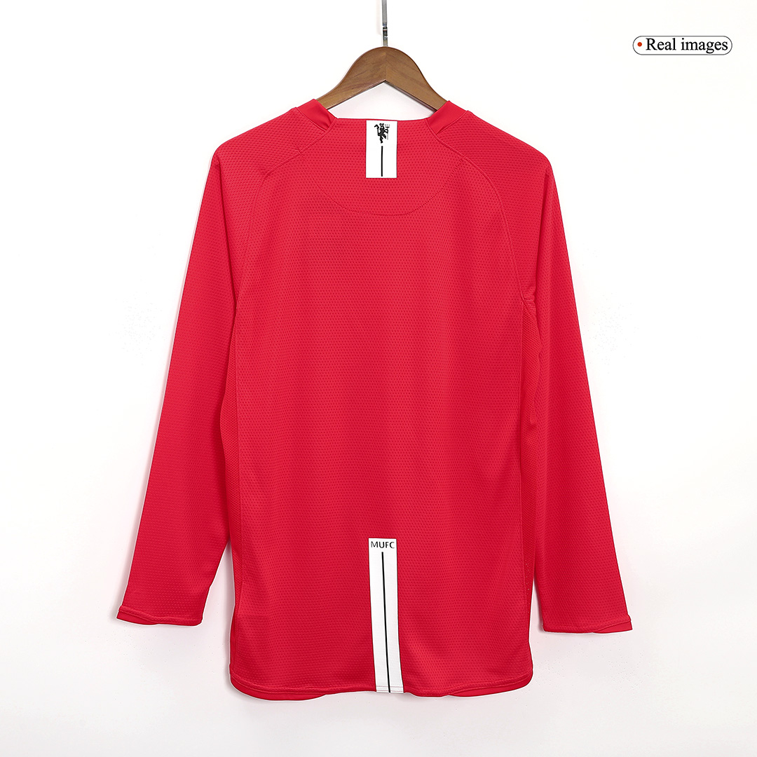 Manchester United Home Jersey Retro 2007/08 - Long Sleeve - gojersey