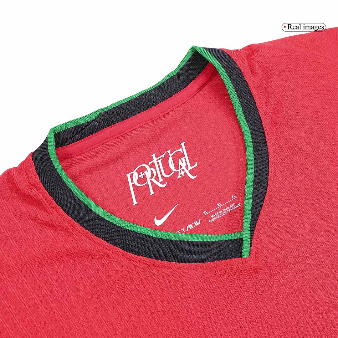 Portugal Home Jersey Authentic EURO - gojersey