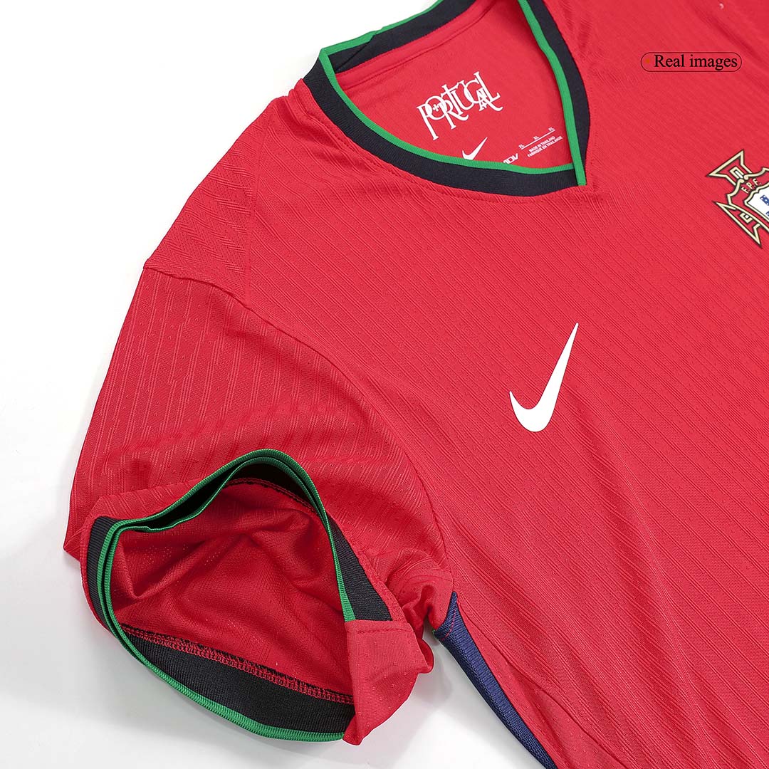 Portugal Home Jersey Authentic EURO - gojersey